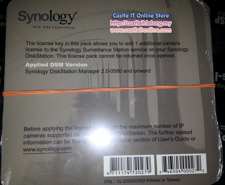 synology camera license hack